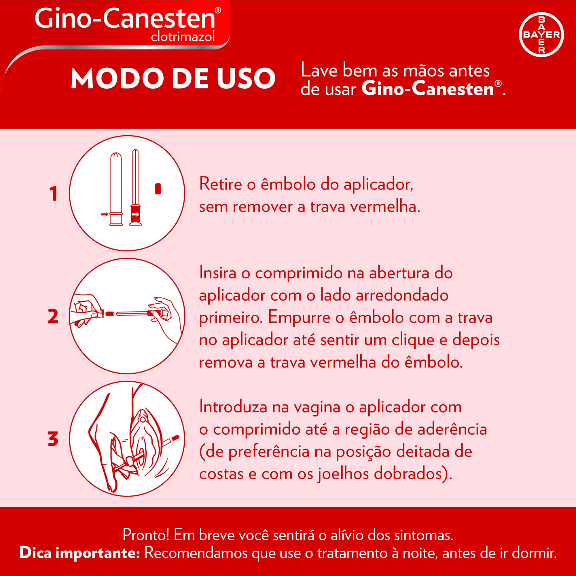 candidiase 1 dia como usar